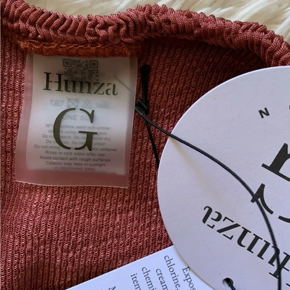 NWT Hunza g Gloria bikini set in metallic rosewood - Picture 10 of 10